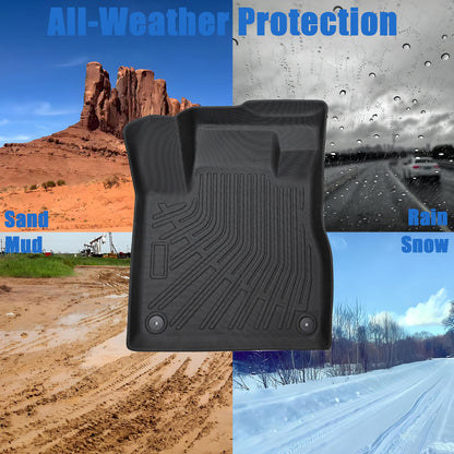 3D Floor Mats Liner Set Cover Fits 2009-2014 Nissan Murano All Weather TPE 4Pcs