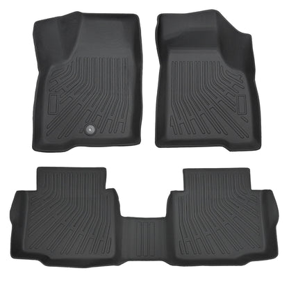 Floor Mats Liner For 2006-2013 Chevrolet Impala Front-Rear All Weather TPE Black