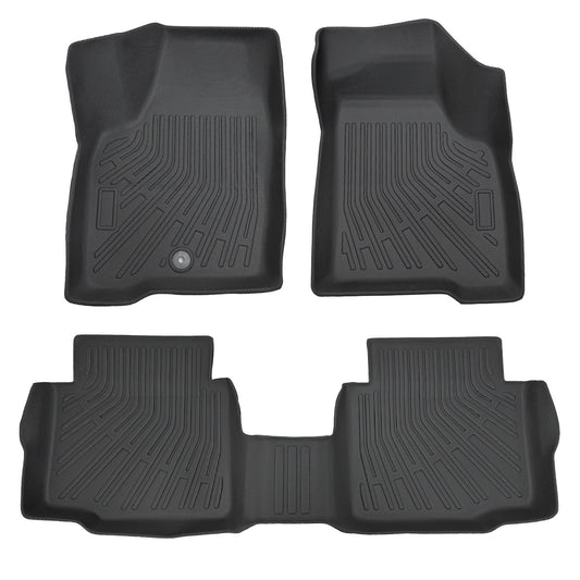 Floor Mats Liner For 2006-2013 Chevrolet Impala Front-Rear All Weather TPE Black