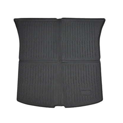 Floor & Backrest & Trunk Cargo Mats Liner For 2025 2026 Tesla Model Y TPE Black