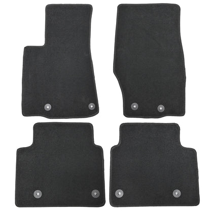 Floor Mats Carpet Velour For 2021-2025 Jeep Grand Cherokee Anti-Slip Black 4Pcs