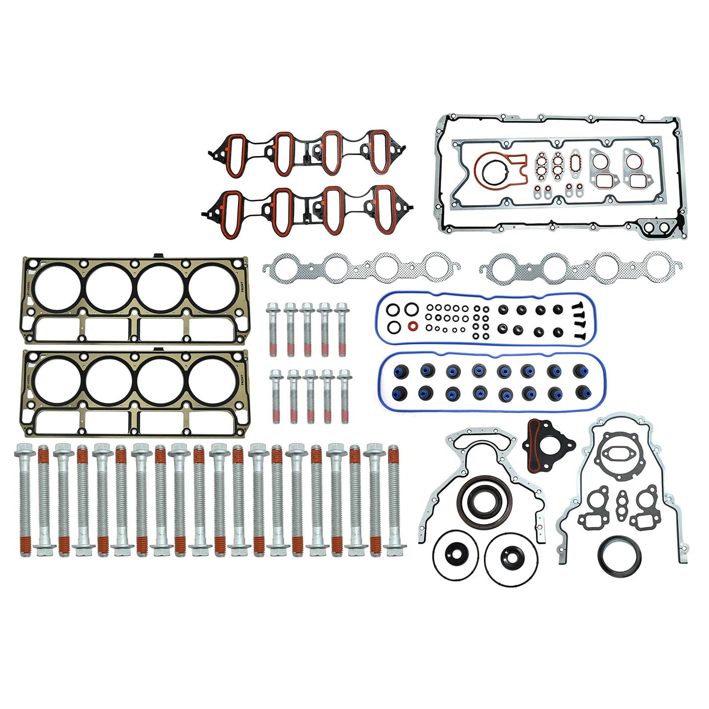 New Full Cylinder Head Gasket Set Bolts For 07-13 Chevy GMC Sierr Buick 5.3L