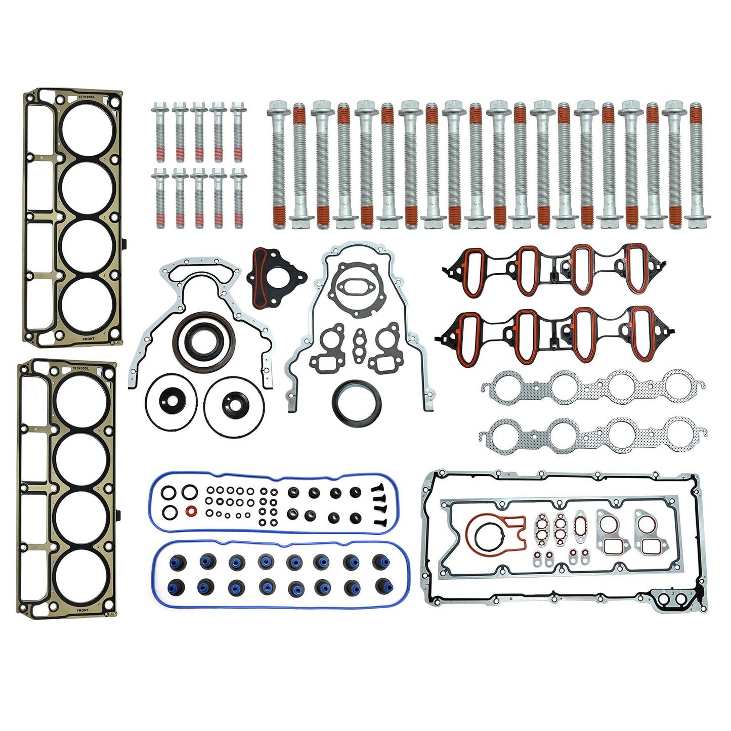 New Full Cylinder Head Gasket Set Bolts For 07-13 Chevy GMC Sierr Buick 5.3L