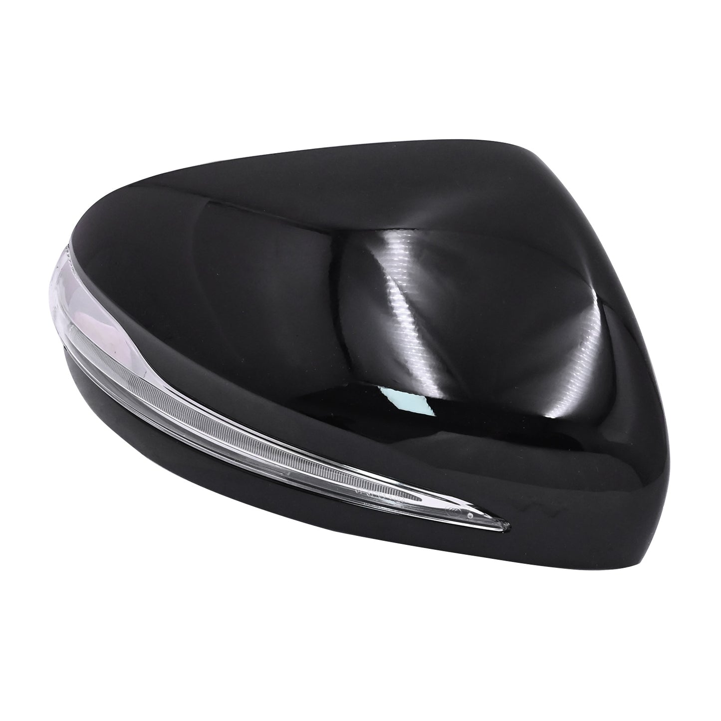 Passenger Side Mirror Cap Cover W/LED BLACK For 2020-2024 Mercedes GLE GLS G
