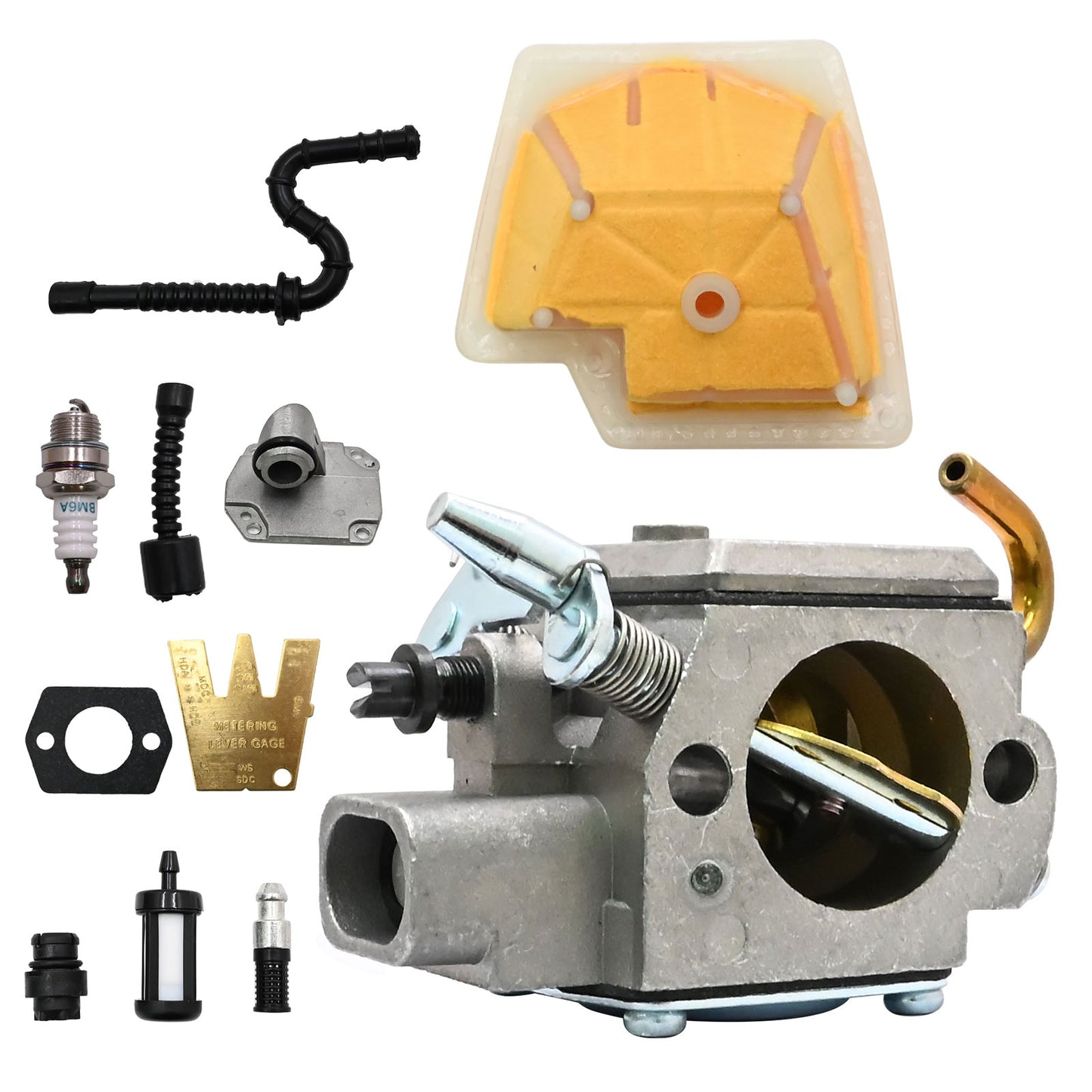 Carburetor Kit Fits Stihl Ms270 Ms280 Chainsaw Fuel Line Air Filter Spark Plug