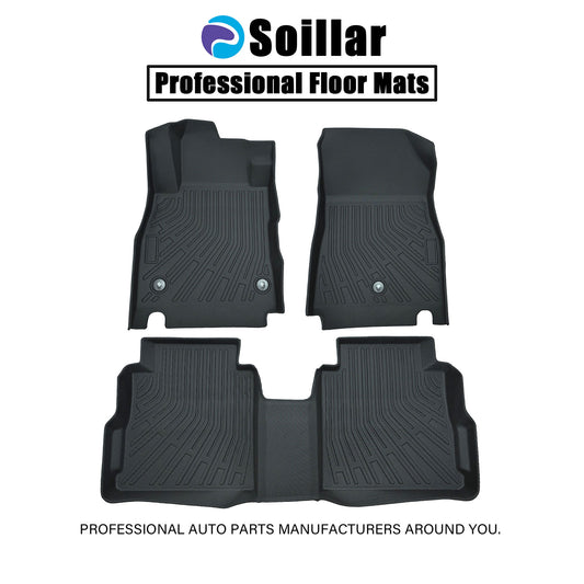 Floor Mats Liners TPE For 2018-2024 Nissan Kicks 3D Model All-Weather Black NEW