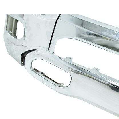 Steel Front Bumper For RAM 1500 2019-24 Split Chrome W/ Fog Light Hole CH1002407