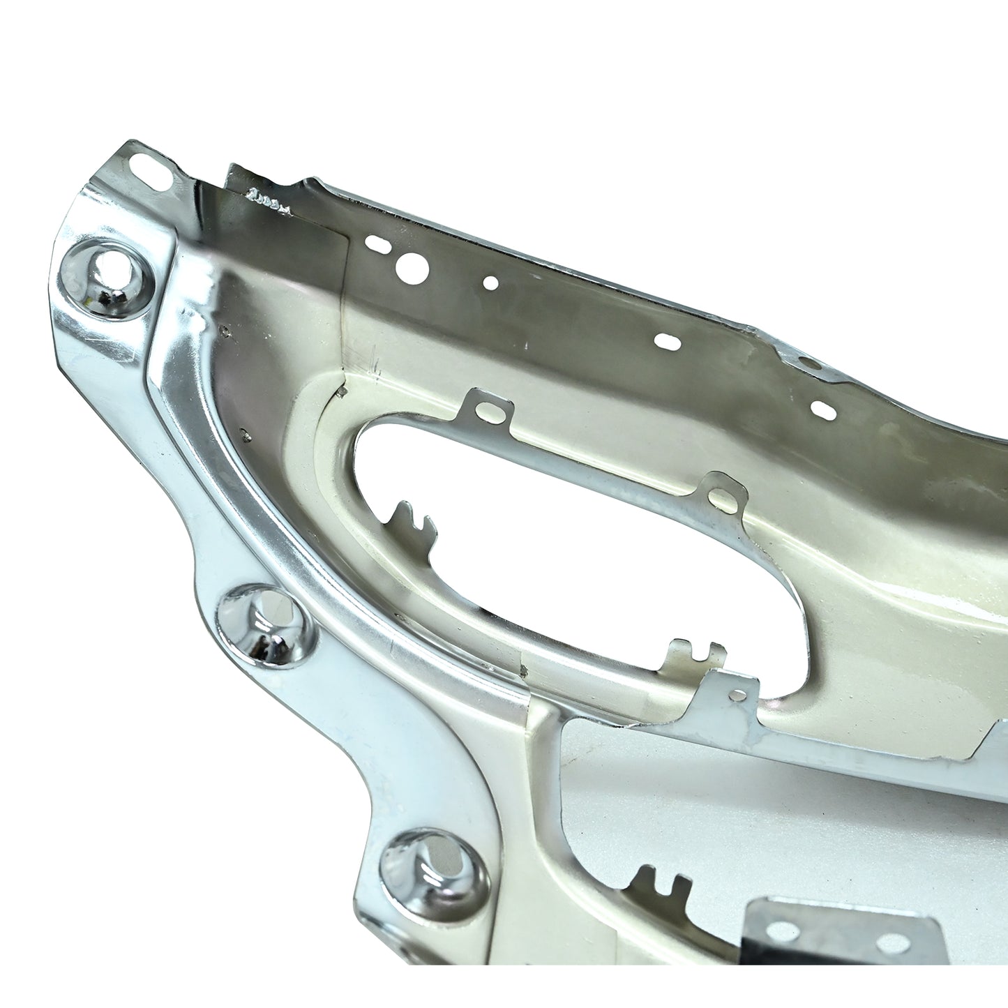 Steel Front Bumper For RAM 1500 2019-24 Split Chrome W/ Fog Light Hole CH1002407