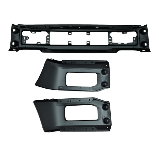 New Black Steel Front Bumper Face Bar w/ Fog Light Holes For 18-20 Ford F-150 US