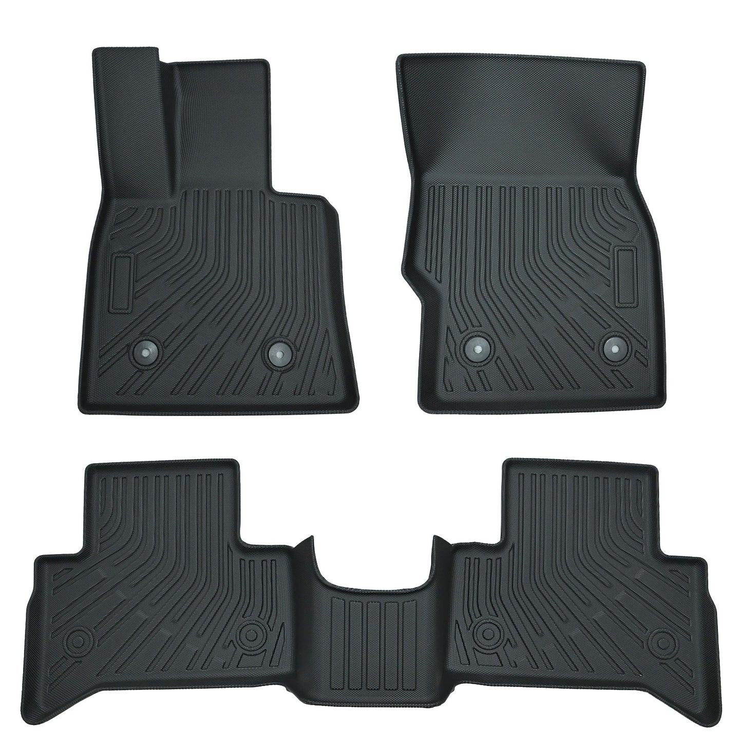 Floor Mats Liner For 2018-2024 Alfa Romeo Stelvio 3D Front-Rear All Weather TPE