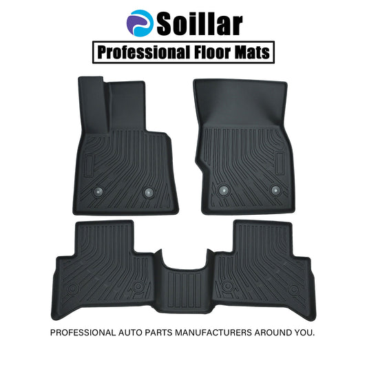 Floor Mats Liner For 2018-2024 Alfa Romeo Stelvio 3D Front-Rear All Weather TPE