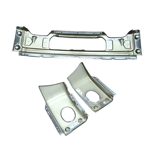 New Chrome Front Bumper Face Bar W/Fog Light Hole Fits For Ford F150 2009-2014