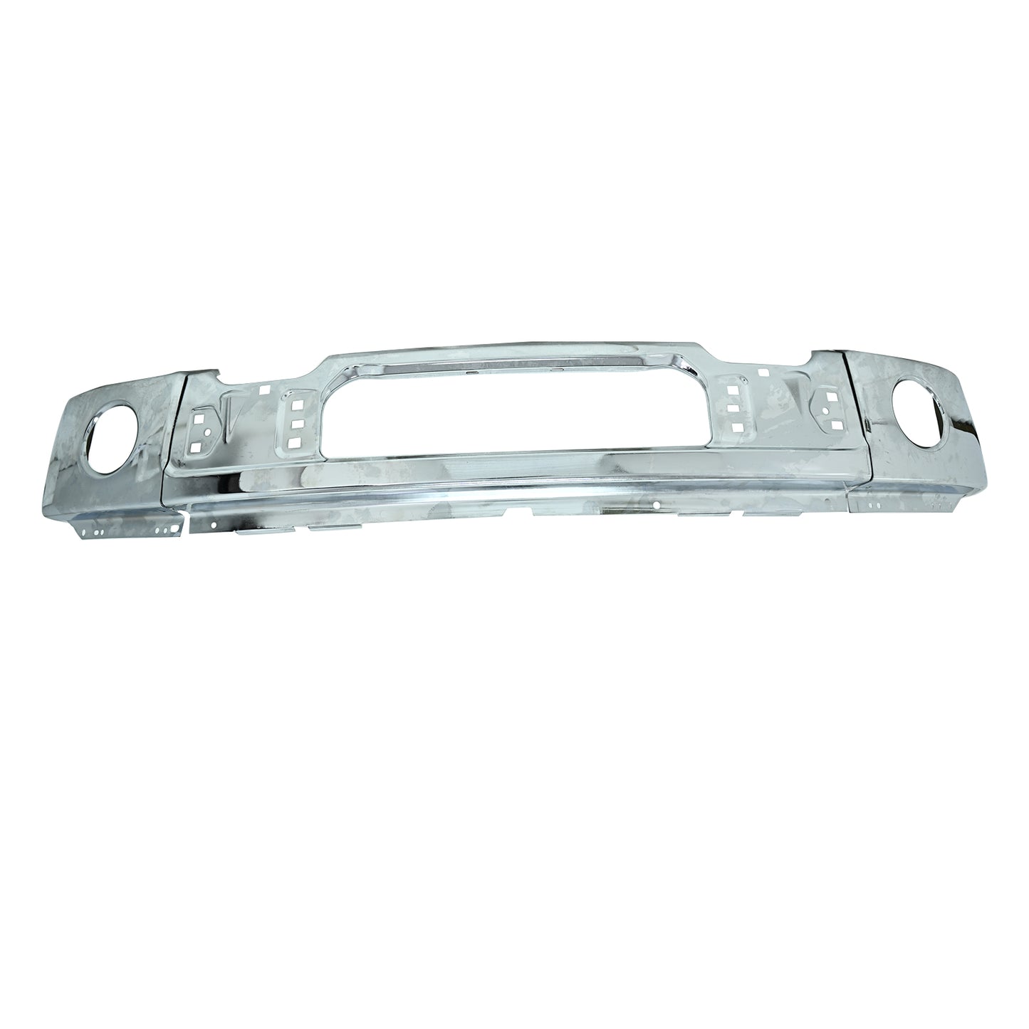 New Chrome Front Bumper Face Bar W/Fog Light Hole Fits For Ford F150 2009-2014