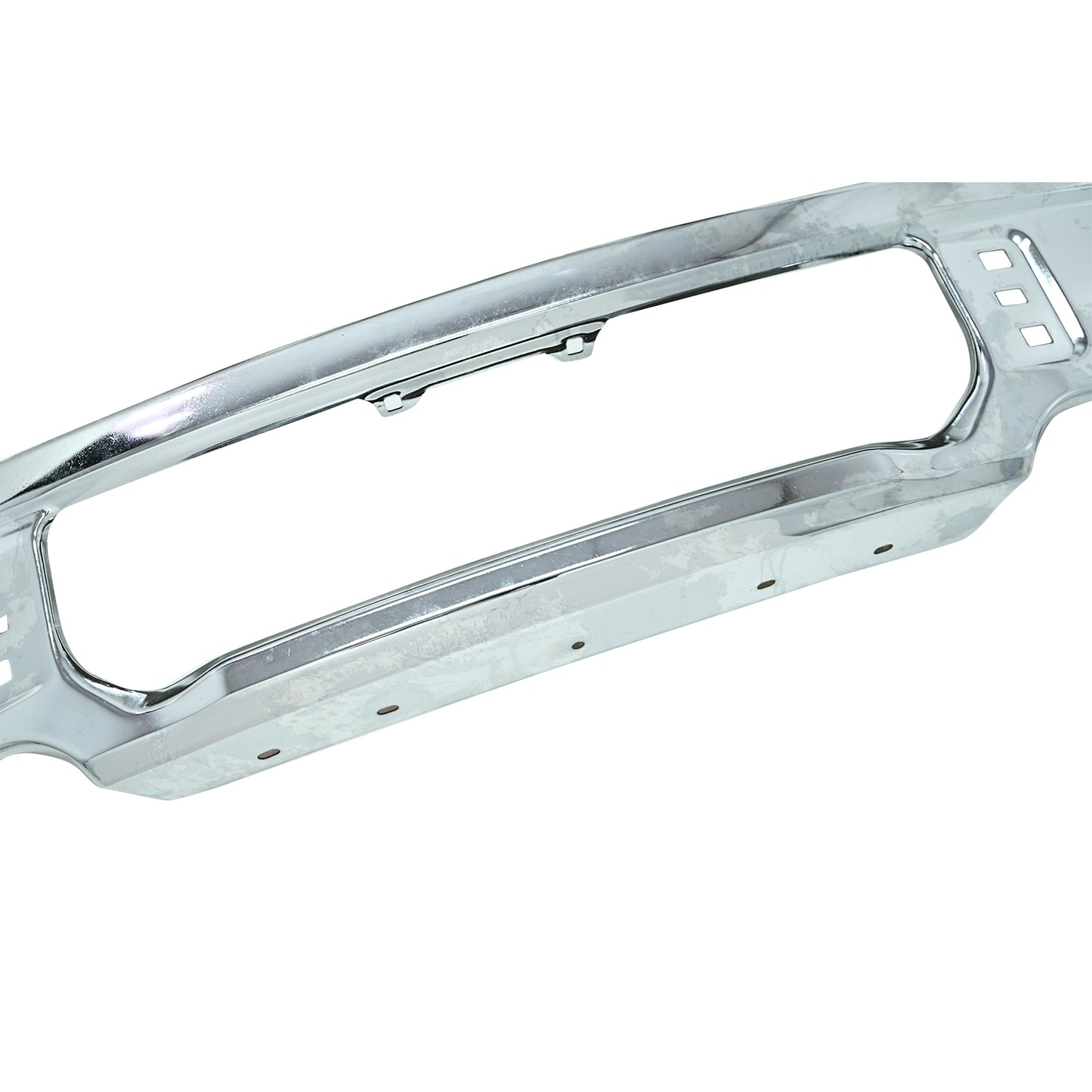 New Chrome Front Bumper Face Bar W/Fog Light Hole Fits For Ford F150 2009-2014
