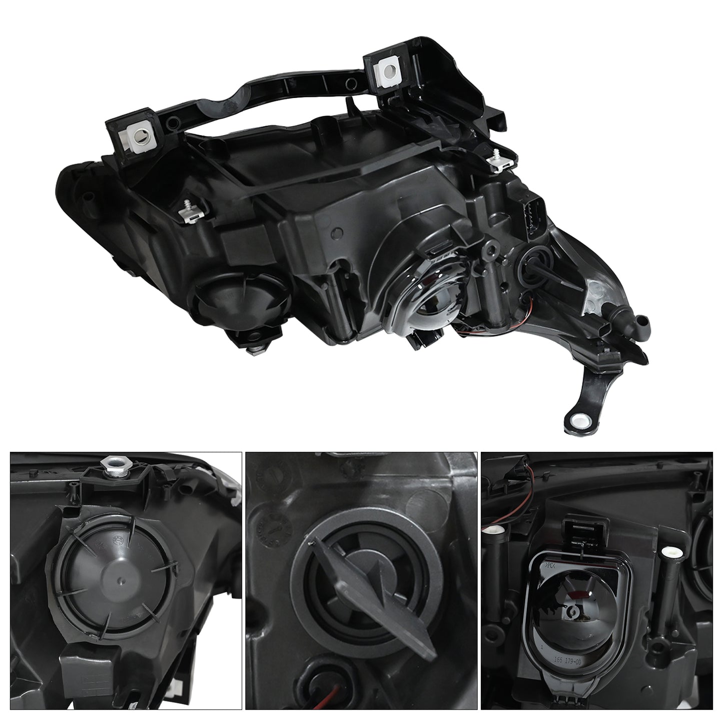 63127177731 For BMW 528i Base 08-10 Left Headlight Halogen Projector Replacement