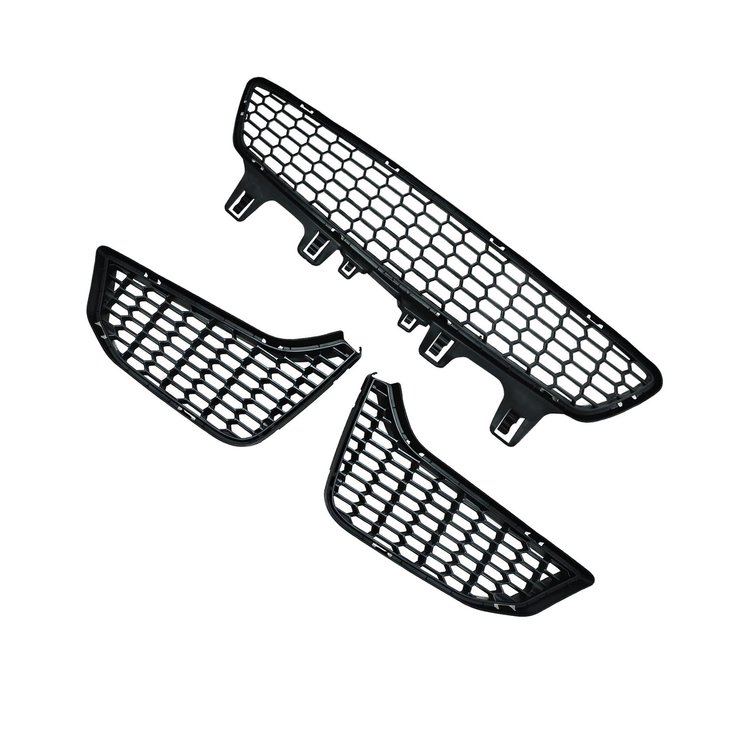 Set Fog Light Bezel Grill Front Bumper Center Mesh For BMW M3 F80 M4 F82 F83