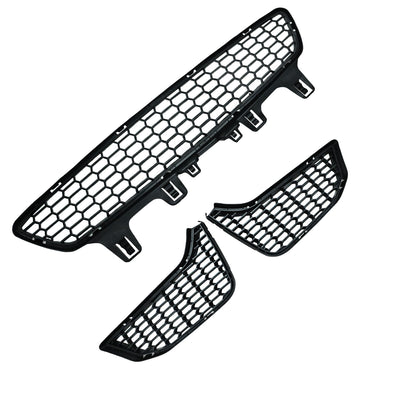 Set Fog Light Bezel Grill Front Bumper Center Mesh For BMW M3 F80 M4 F82 F83