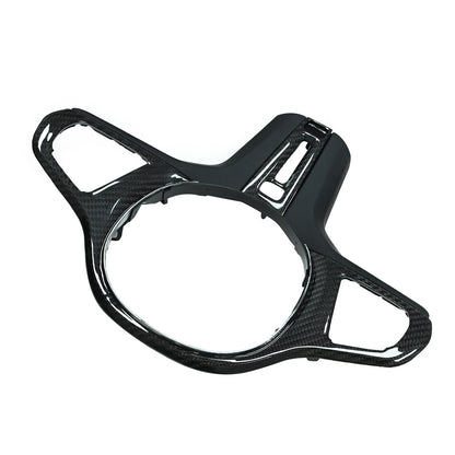 1X Carbon Steering Wheel Trim For BMW 5 Series G30 G31 F90 530i 530d 540i M550i