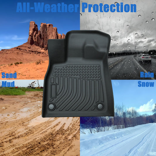 TPE Floor Mats Liners & Trunk Cargo Liner For 2018-2025 Audi Q5/ SQ5 All Weather