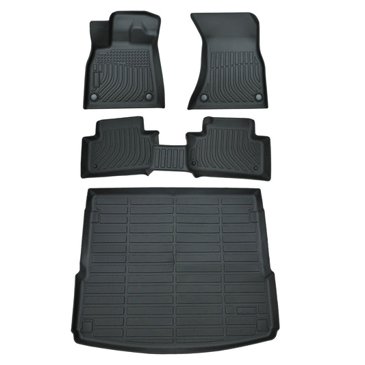 TPE Floor Mats Liners & Trunk Cargo Liner For 2018-2025 Audi Q5/ SQ5 All Weather