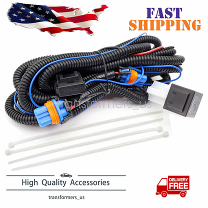 Fog Light Wiring Harness Fit Chevy Silverado 2003-2006 (2007 Classic) 1500 2500