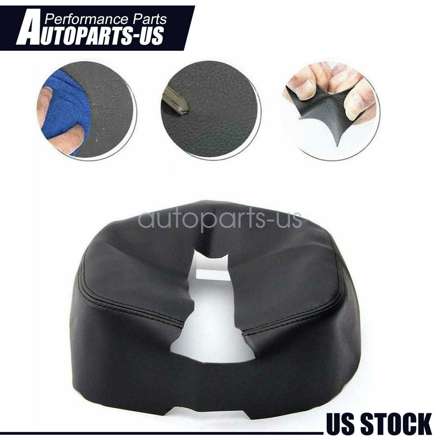 Armrest Center Console Leather Synthetic For Chevy Tahoe, Suburban 07-13 Black