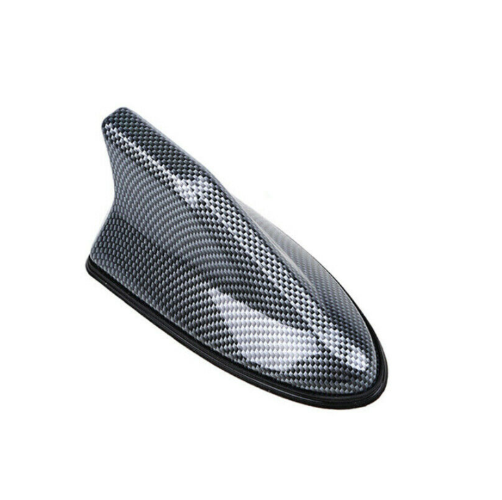 Carbon Fiber Car Roof Antenna Shark Fin Antenna Aerial AM/FM Signal Radio Aerial