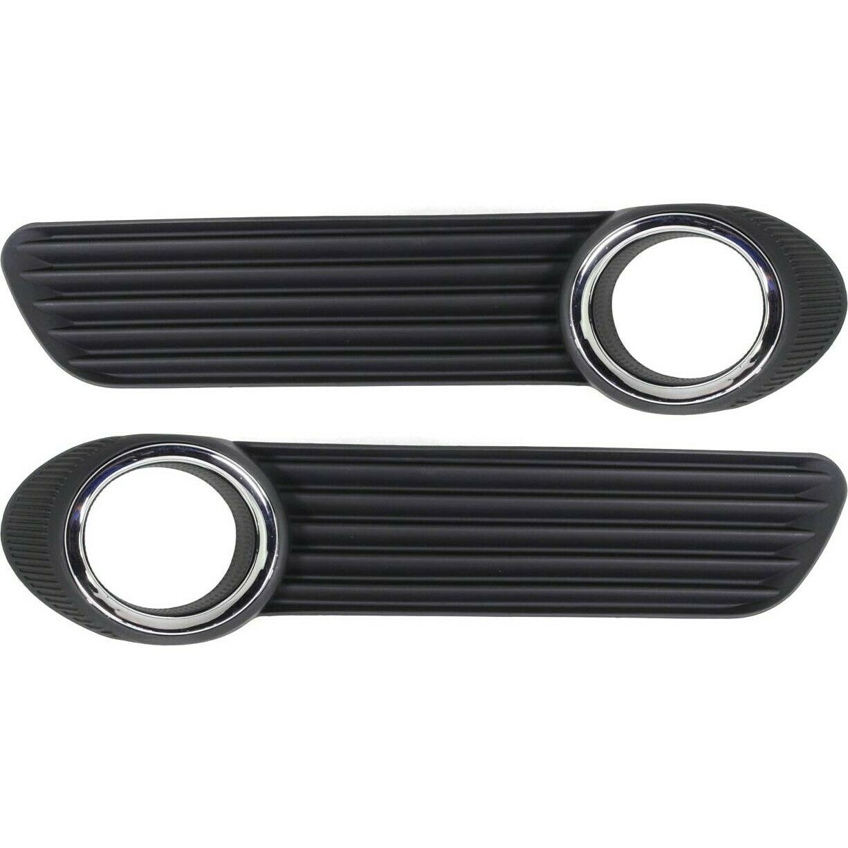 2PCS Fog Light Trim Set For 2008-2010 Toyota Avalon Left and Right Black