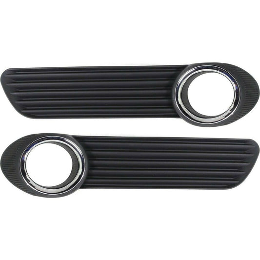 2PCS Fog Light Trim Set For 2008-2010 Toyota Avalon Left and Right Black