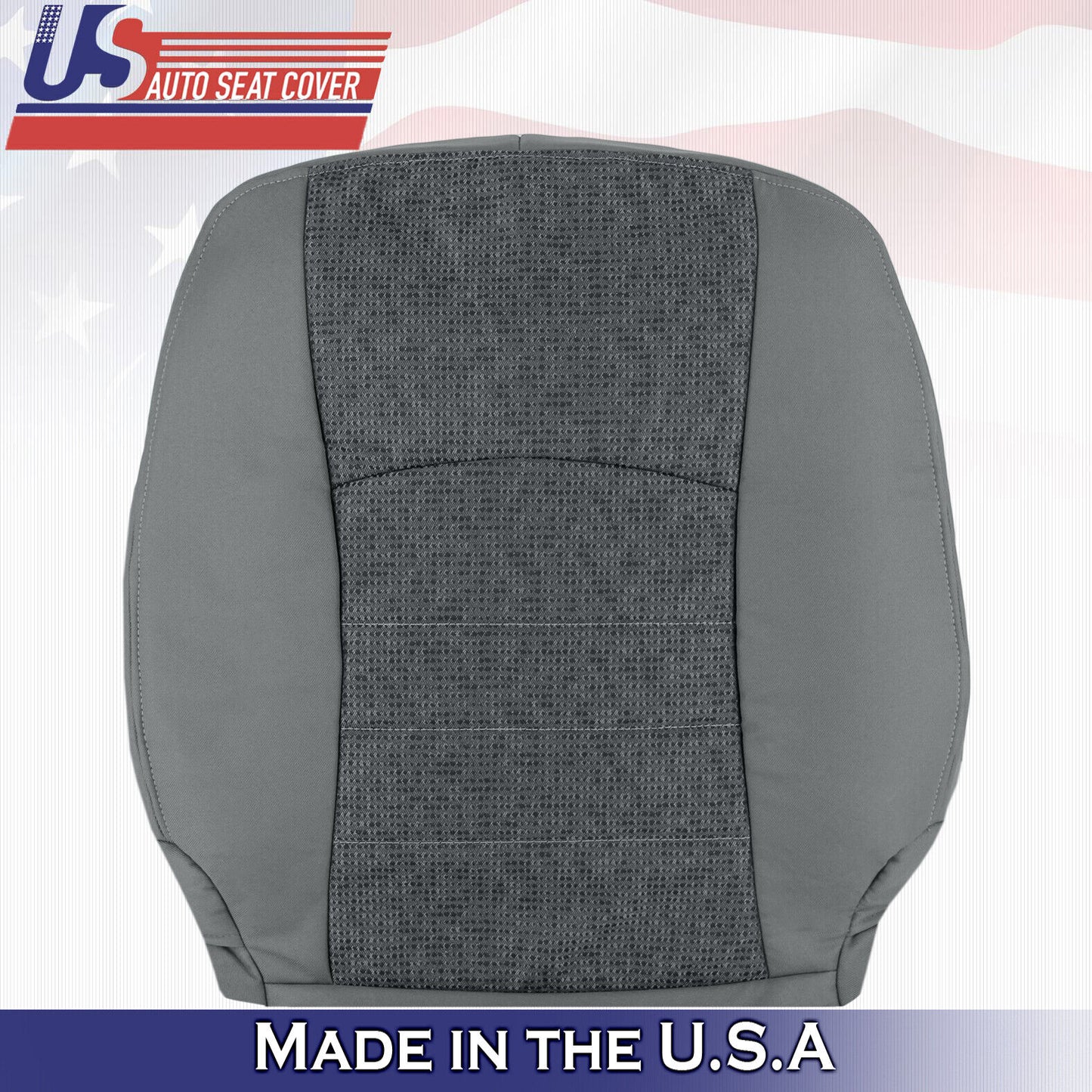 2013-2018 For Dodge Ram 1500 2500 3500 SLT Driver Top Cloth Seat Cover Gray