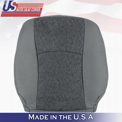 2013-2018 For Dodge Ram 1500 2500 3500 SLT Driver Top Cloth Seat Cover Gray