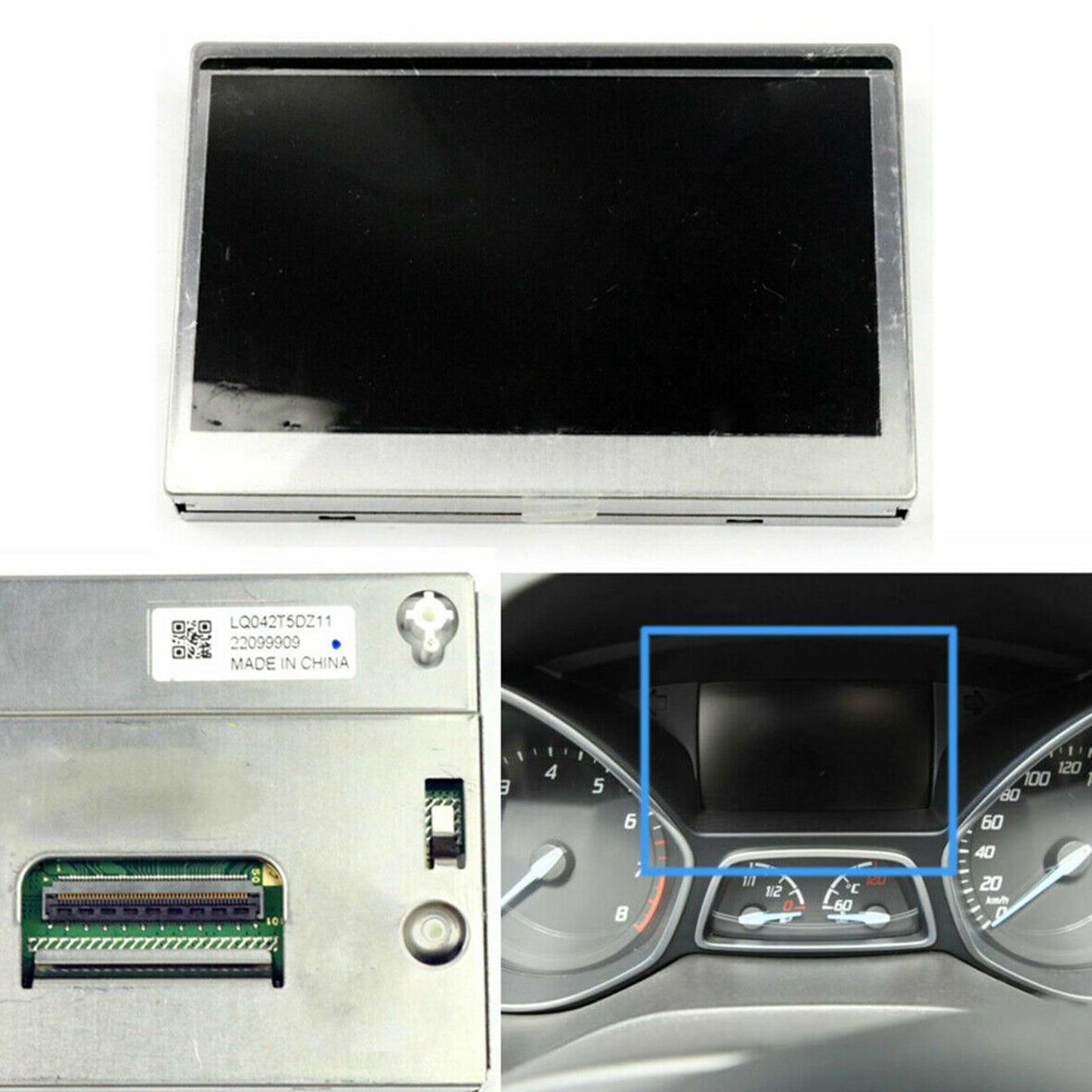 LCD Display Color Screen For 13-16 Ford Focus Escape Speedometer Cluster 150MPH
