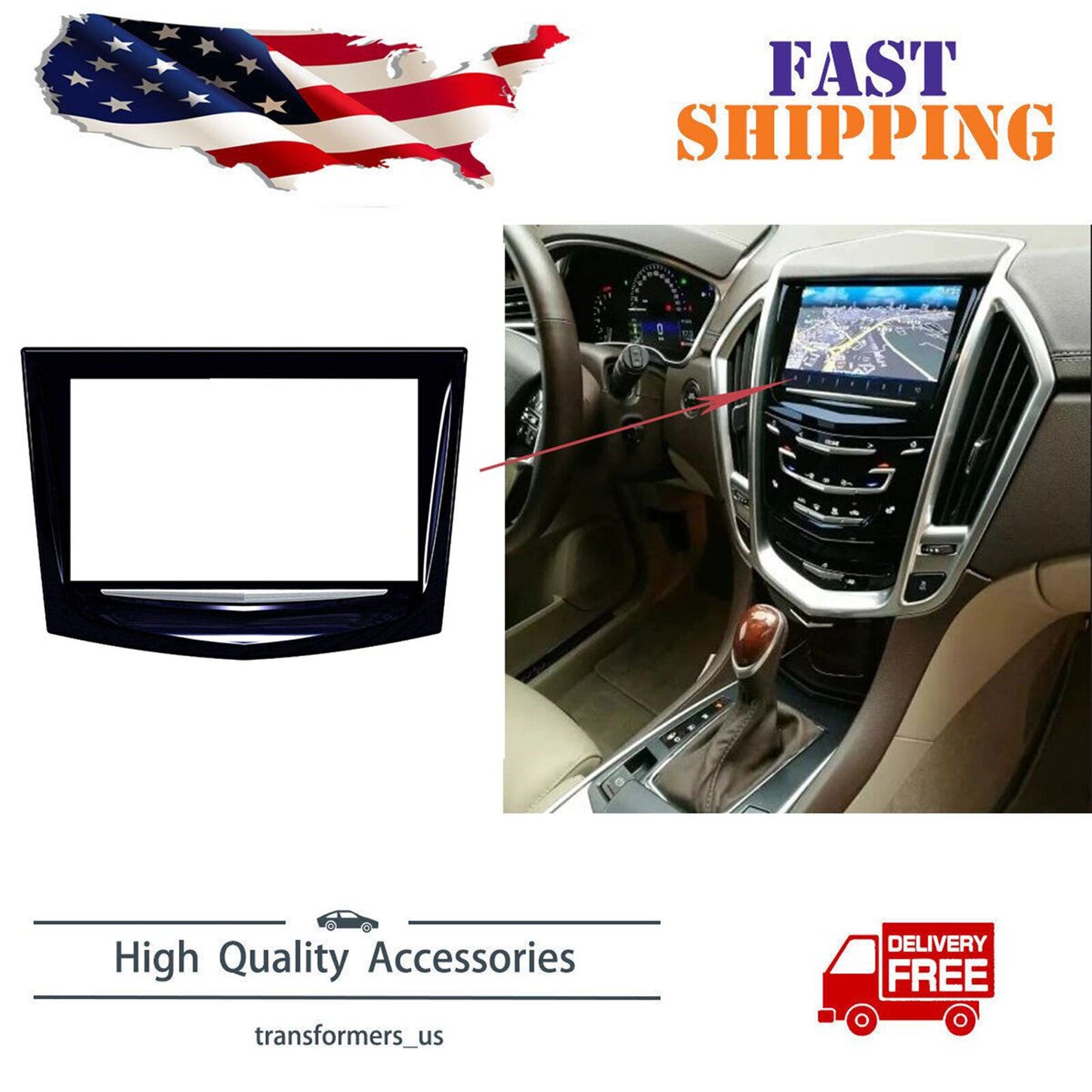 TOUCH SCREEN FIT CADILLAC ESCALADE ESV CUE RADIO NAVIGATION 2015 - 2017