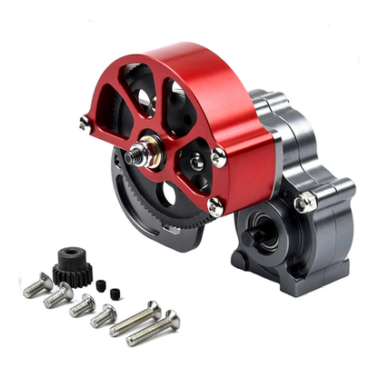 Metal Transmission ASSEMBLED Gearbox with Gear For RC SCX10 1:10 Crawler Axial i