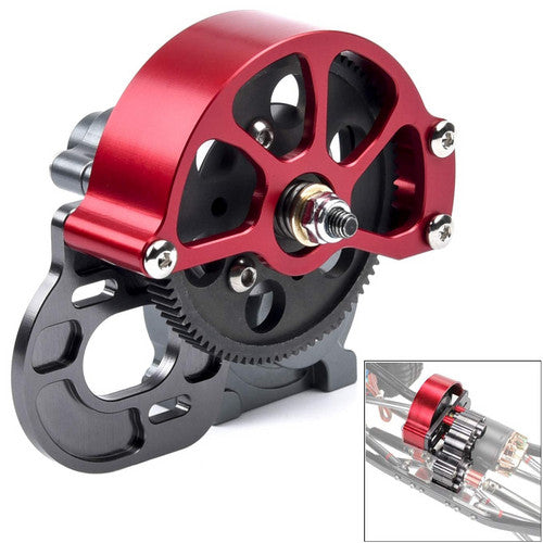 Metal Transmission ASSEMBLED Gearbox with Gear For RC SCX10 1:10 Crawler Axial i