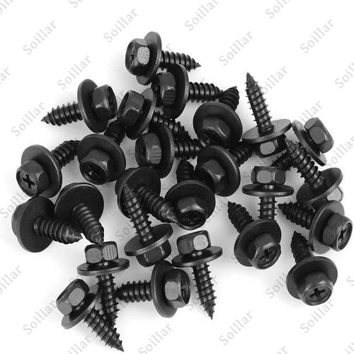 30Pcs Screw Bolt Retainer Fender Liner Under Cover Screw For Toyota 90159-60498
