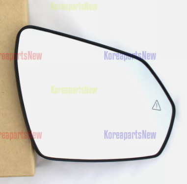 1Pcs Mirror Glass Heated W/Blind Spot For 21-23 Hyundai Elantra Passenger Side