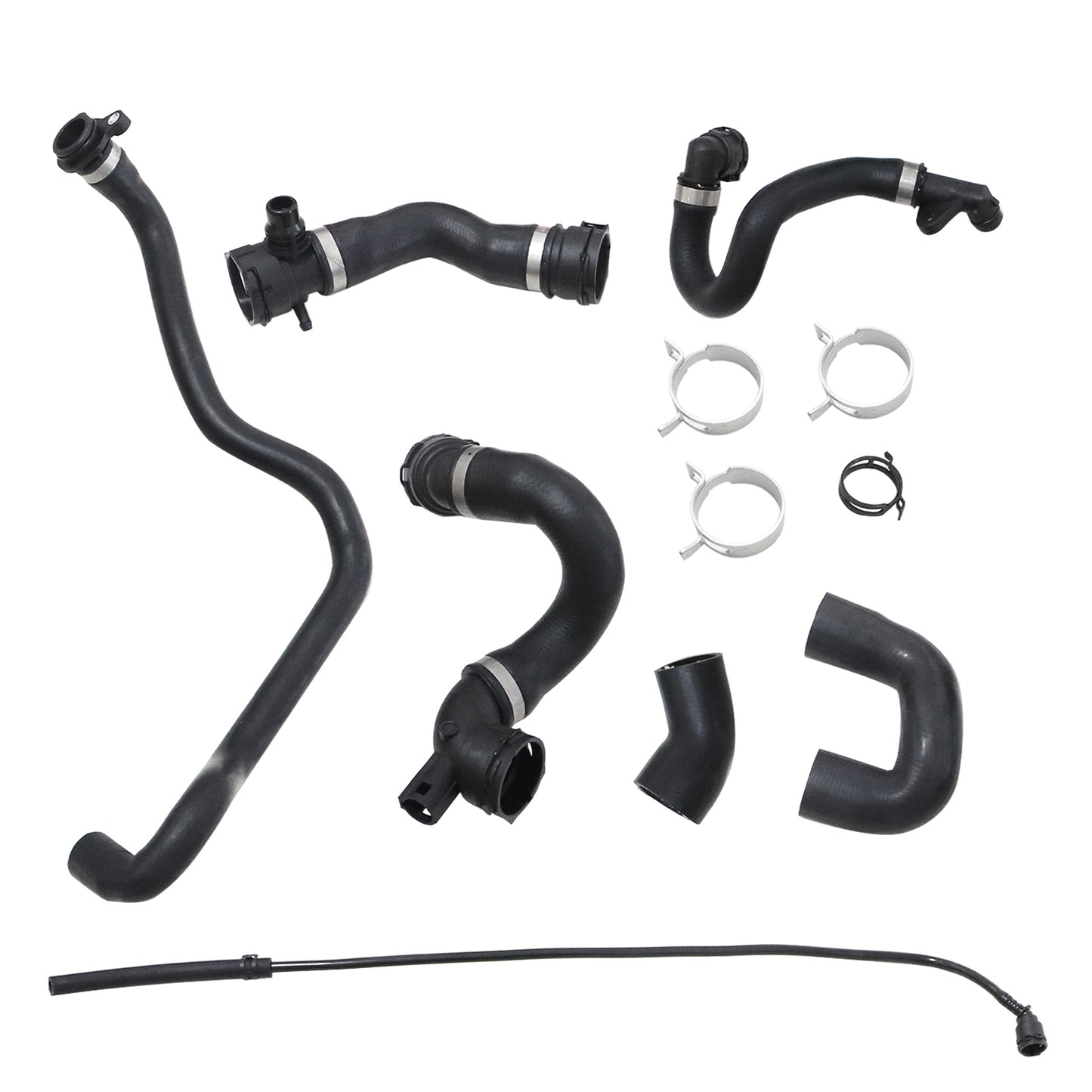 Radiator Coolant Water Hose Pipe Kit 7 Hoses For BMW E90 128i 328i (07-11) N51