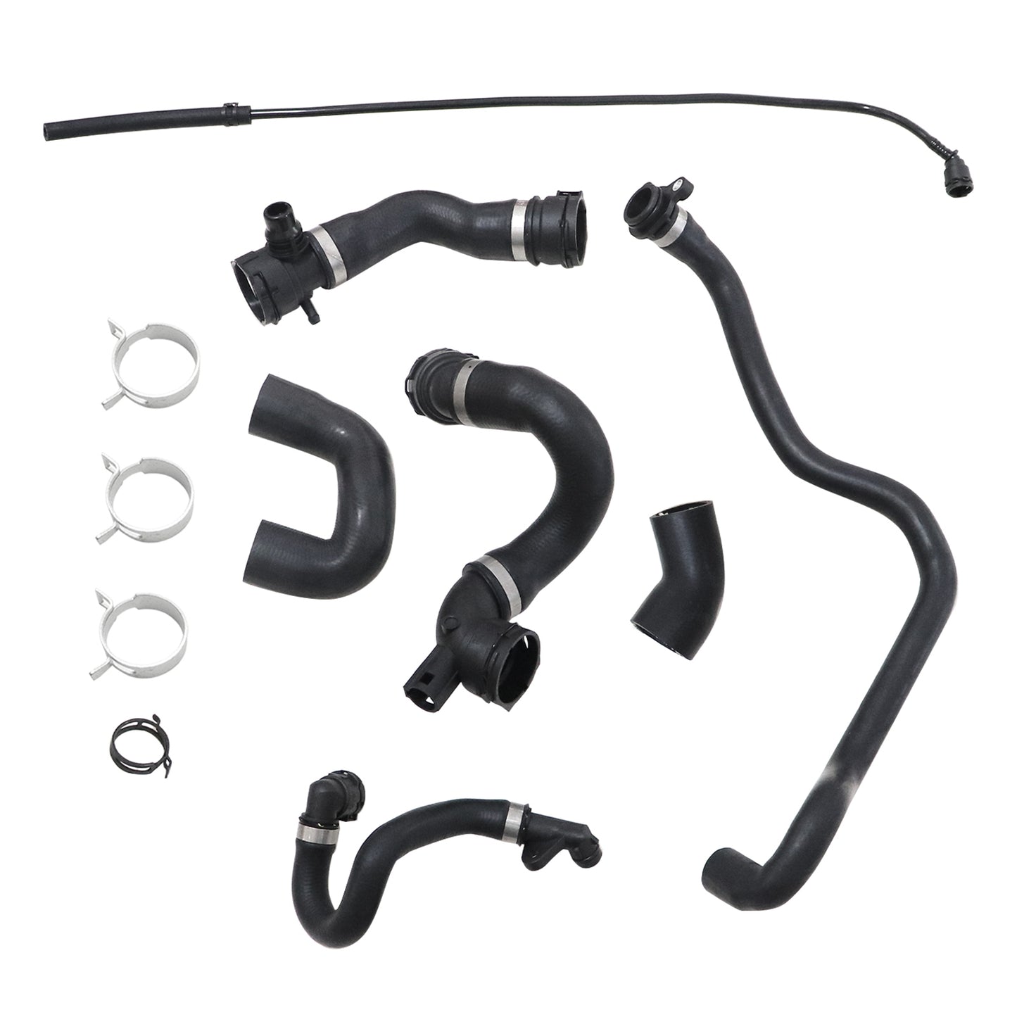 Radiator Coolant Water Hose Pipe Kit 7 Hoses For BMW E90 128i 328i (07-11) N51