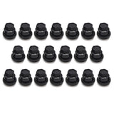 20Pc Lug Nut Covers Cap Black For GMC Jimmy Sonama Chevrolet S10 Blazer