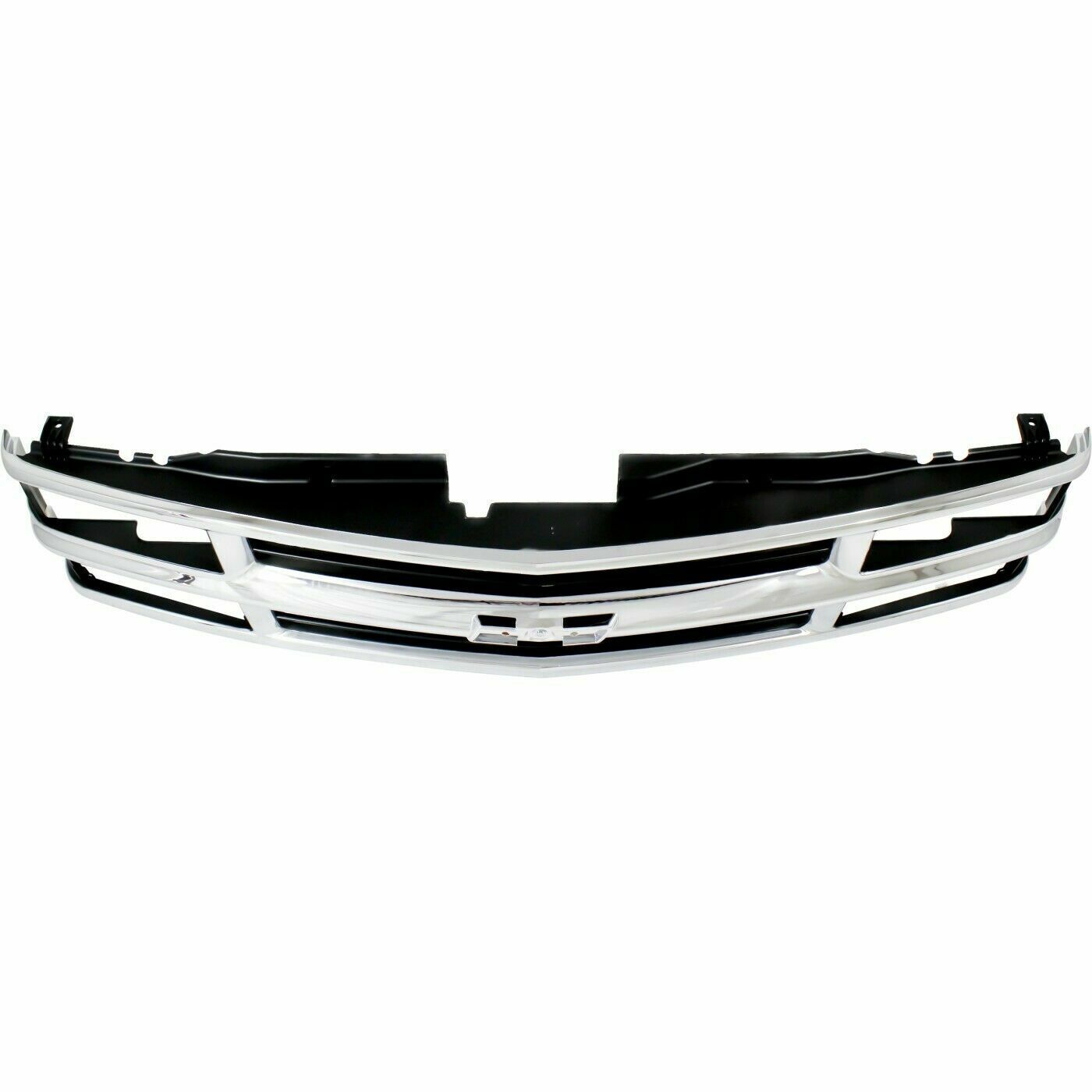 New Chrome Grille w/Black Insert Fit For 94-98 Chevy C/K 1500 2500 3500 Truck