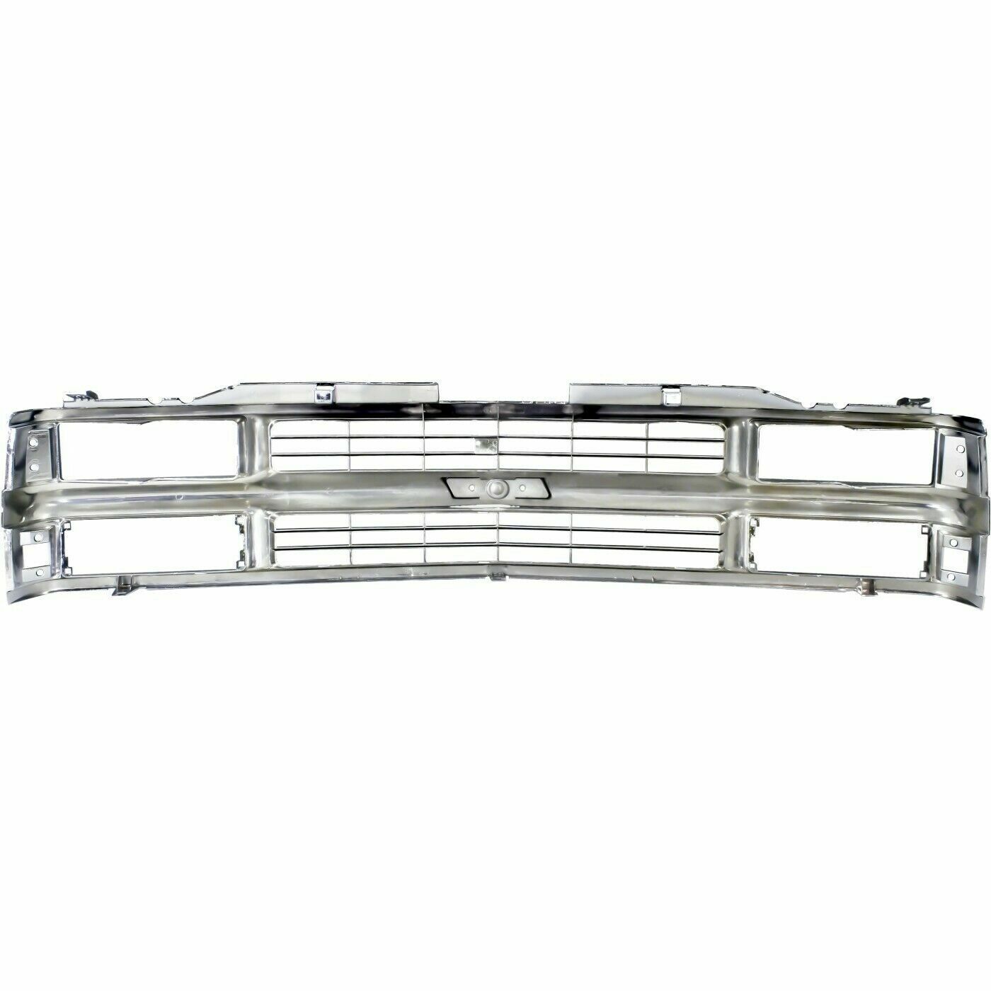 New Chrome Grille w/Black Insert Fit For 94-98 Chevy C/K 1500 2500 3500 Truck