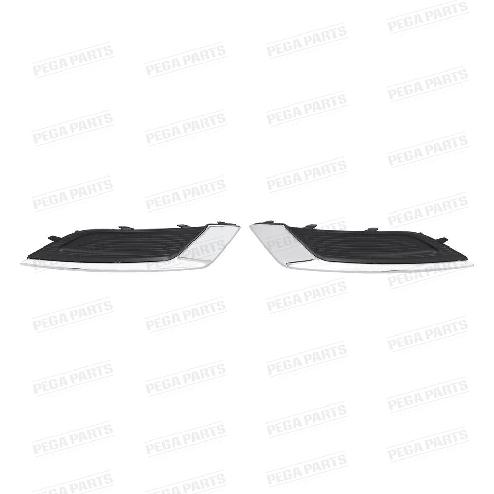 For 2017-2018 Ford Fusion Front Fog Light Cover Bezel W/ Chrome Trim Left+Right