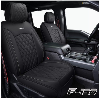 Front Rear 5-Seat Cover Full Surround Set For 2009-2022 Ford F150 F250 Crew Cab