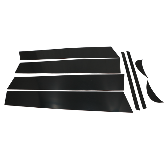 For Toyota Camry 2018-2022 Gloss Black 8PCS Pillar Post Window Door Trims Covers