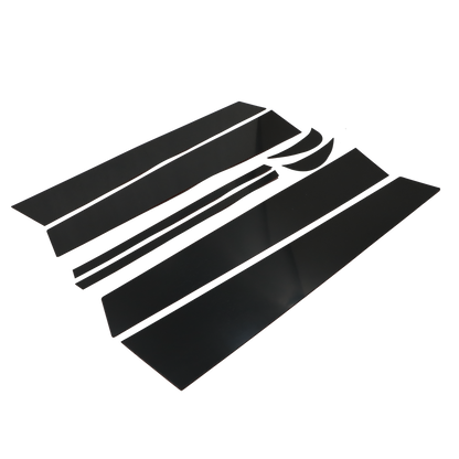 For Toyota Camry 2018-2022 Gloss Black 8PCS Pillar Post Window Door Trims Covers