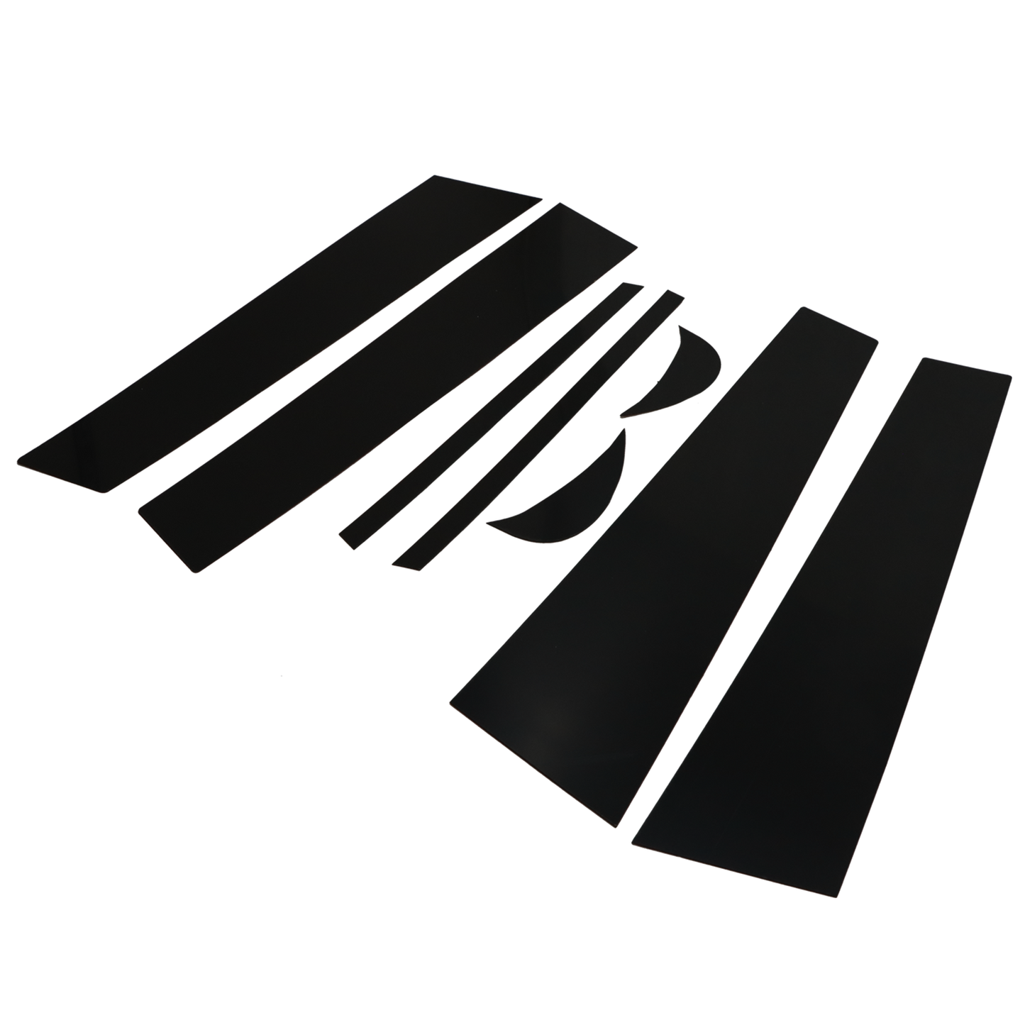 For Toyota Camry 2018-2022 Gloss Black 8PCS Pillar Post Window Door Trims Covers