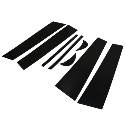 For Toyota Camry 2018-2022 Gloss Black 8PCS Pillar Post Window Door Trims Covers