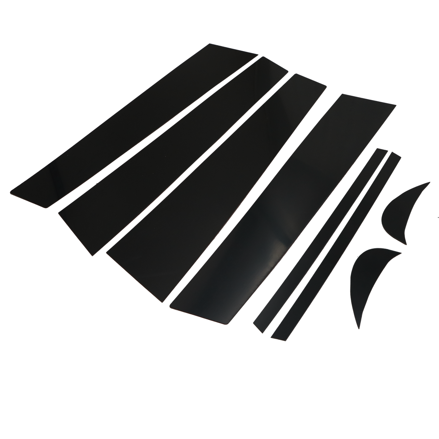 For Toyota Camry 2018-2022 Gloss Black 8PCS Pillar Post Window Door Trims Covers