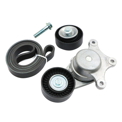 Fit Ford Lincoln Mazda 3.5L 3.7L V6 Belt Tensioner w/ Pulley Serpentine Belt